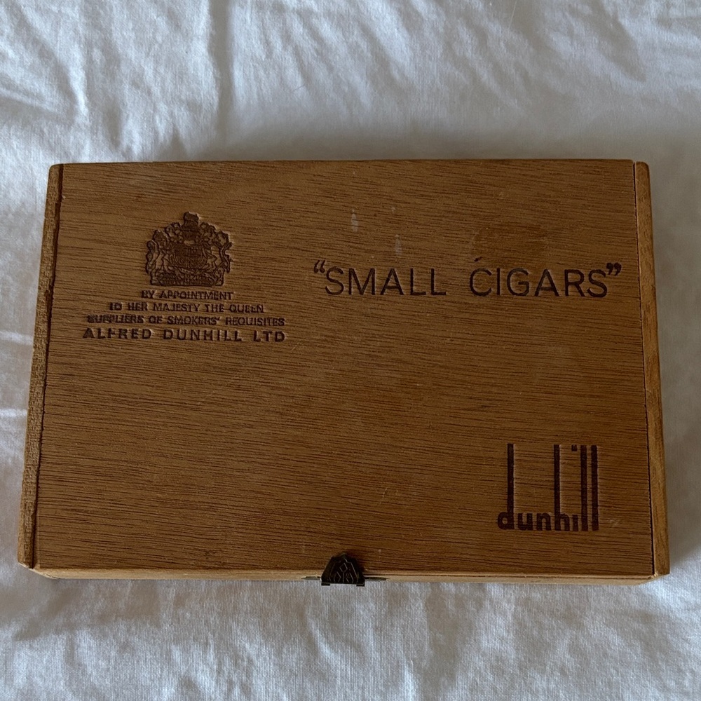 Dunhill Brown Wooden Small Cigar Box